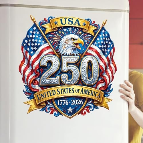 USA 250th Anniversary Window Clings 1776-2026 250th Anniversary Design 1