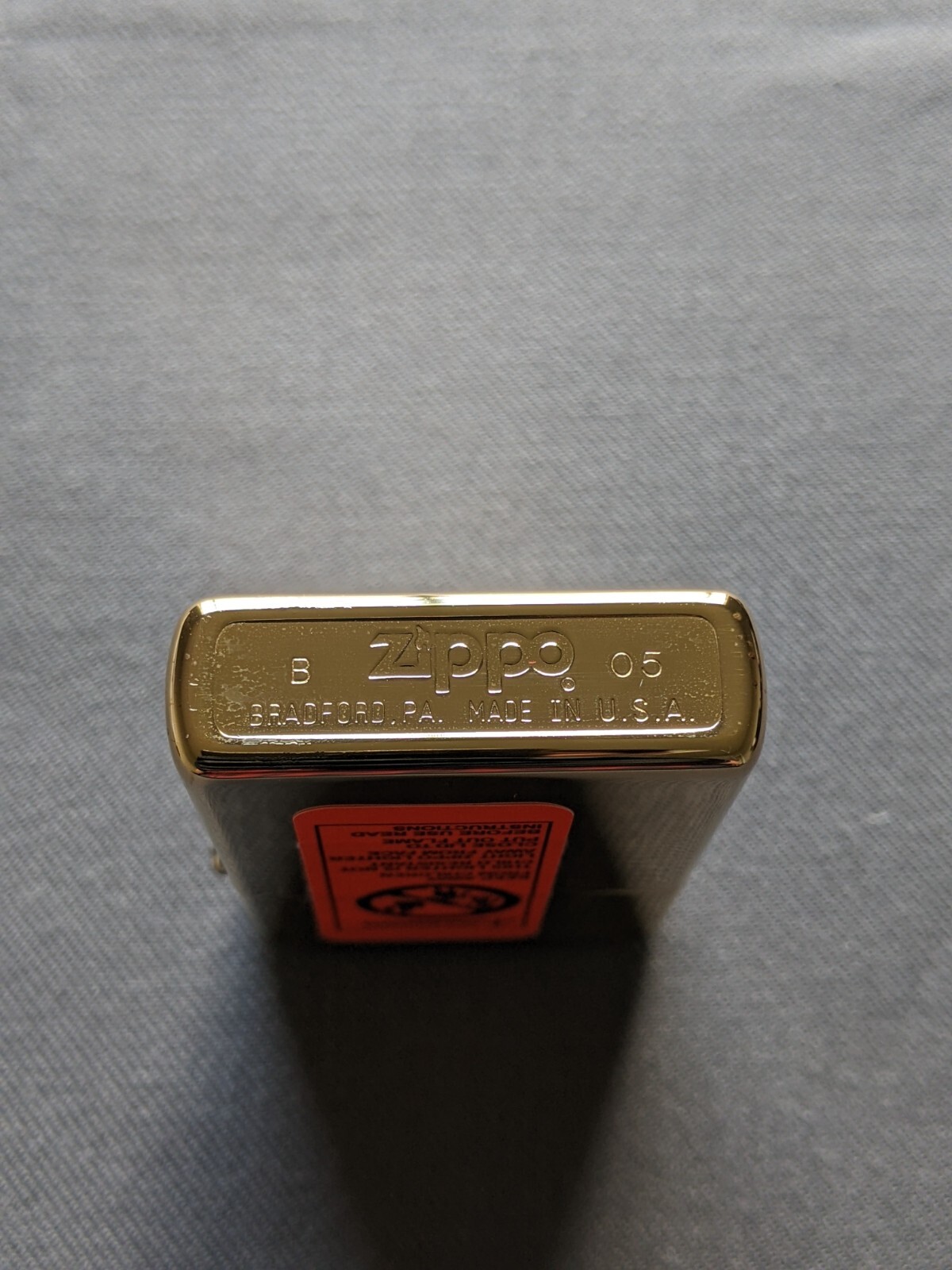 2005 RJ REYNOLDS EMPLOYEE ONLY TOBACCO LEAF SOLID BRASS ZIPPO LIGHTER #351 / 500