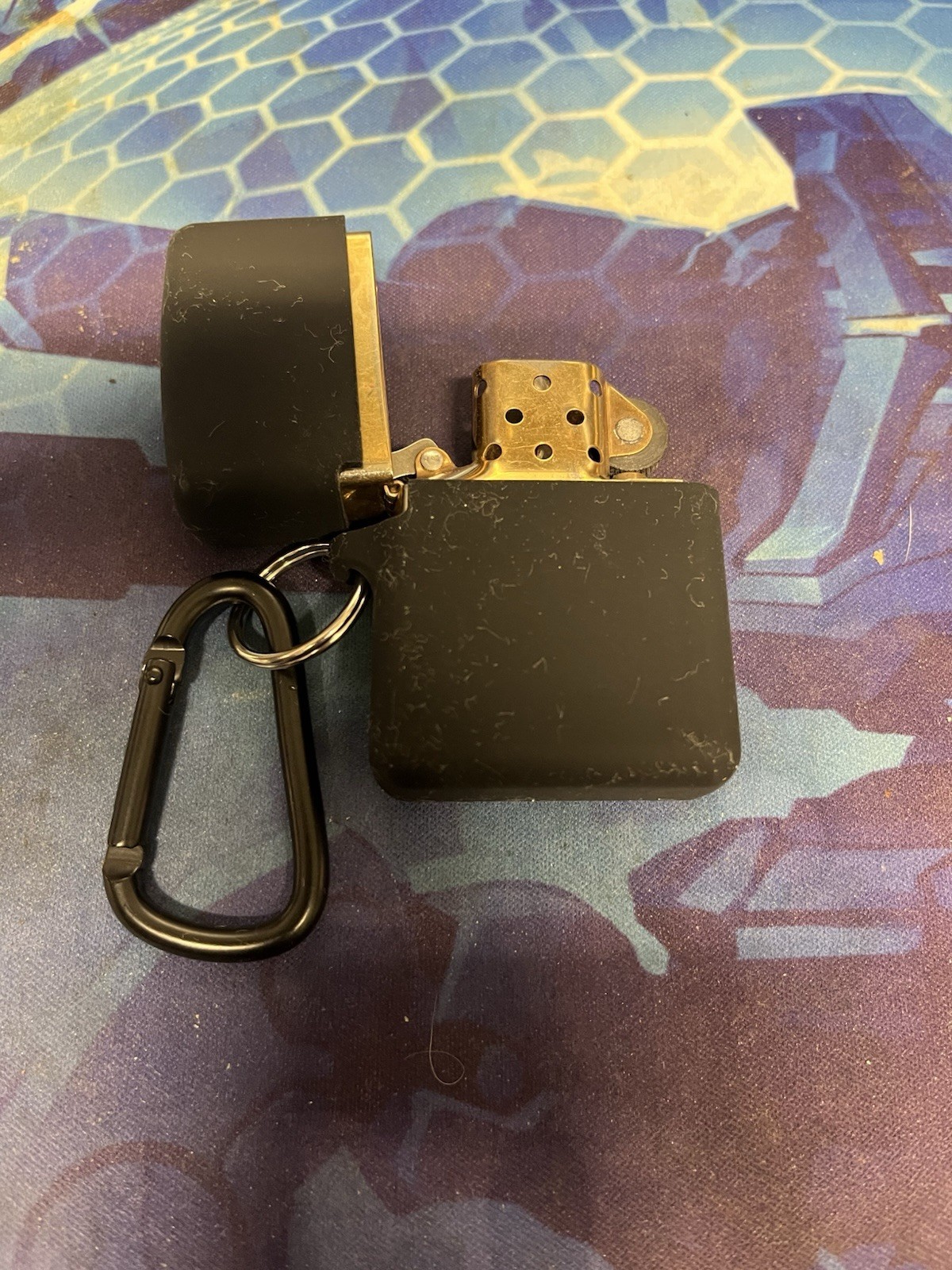 Zippo Lighter with silicone keychain case