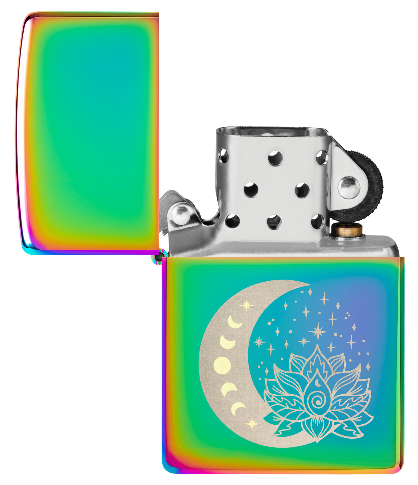 Zippo Spiritual Design Multi Color Windproof Pocket Lighter, 48910