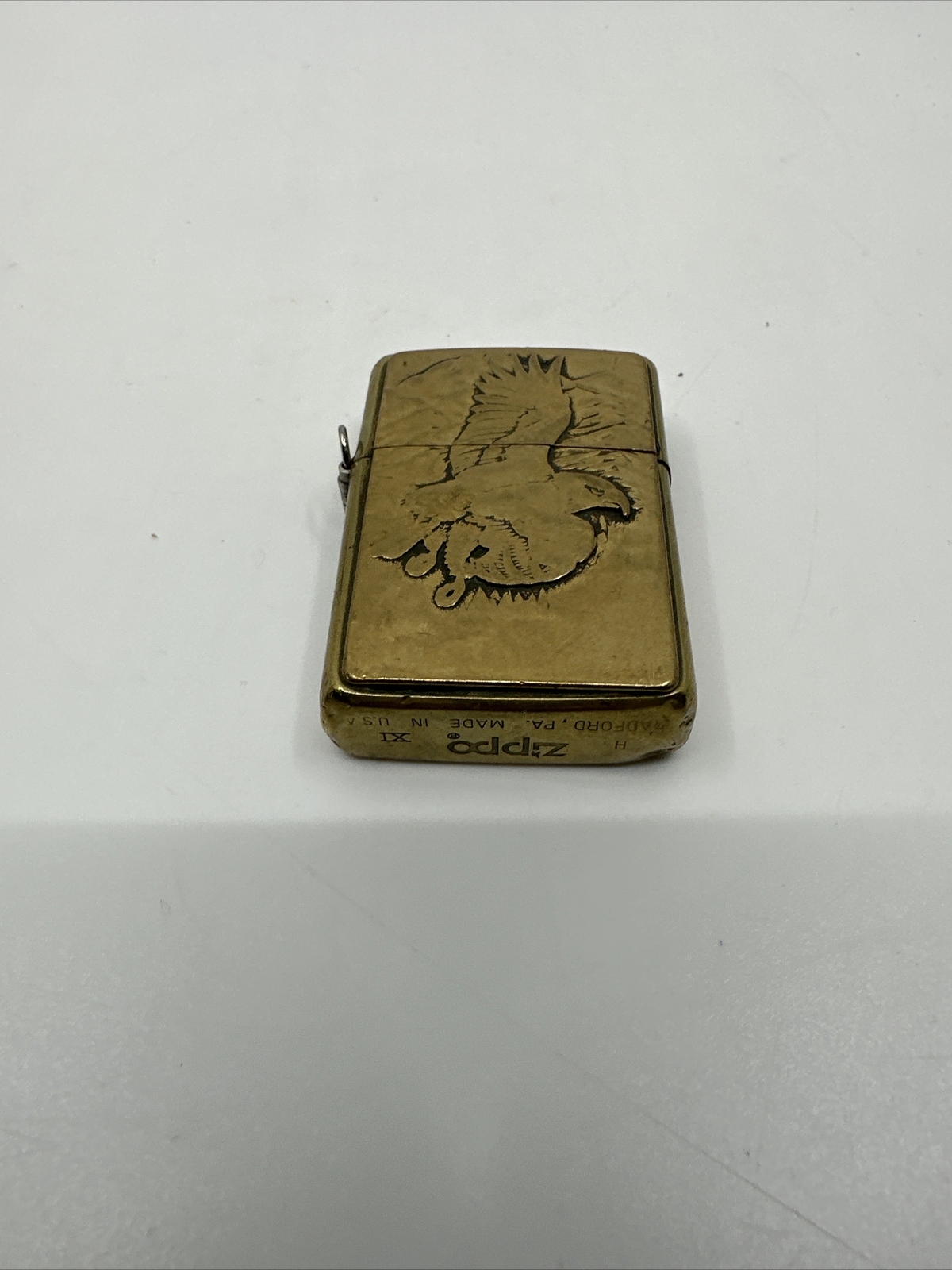 1995 ZIPPO Brass The American Eagle Bradford PA 2-1/4″ x 1-1/4″