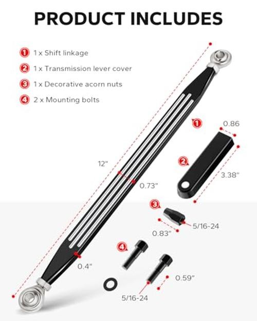 Shift Linkage Compatible for Harley Davidson Softail Black Striped Style