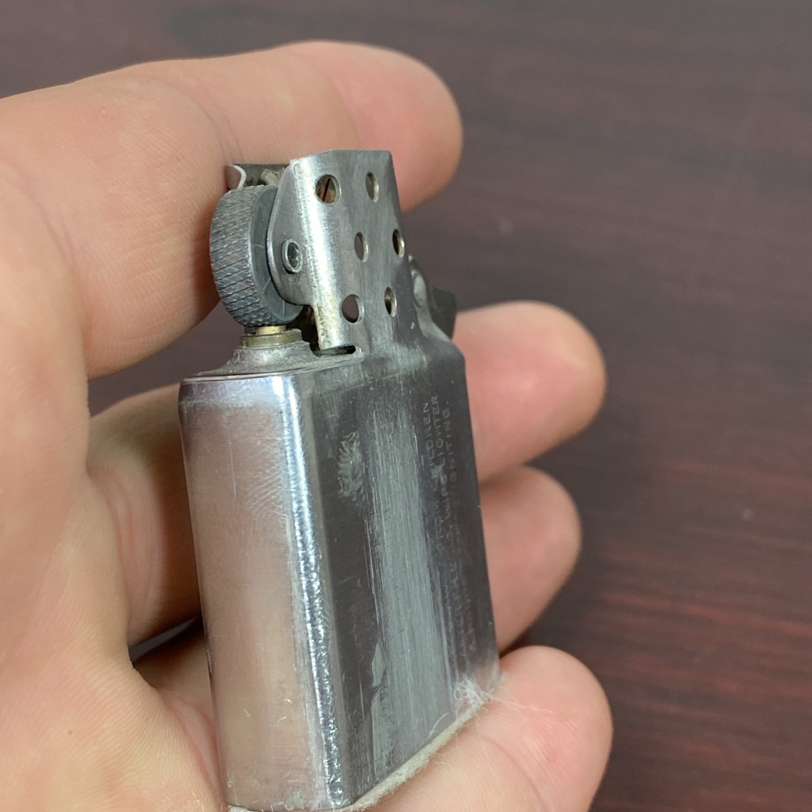 1972 I I Zippo Lighter Advertising ACME PRINTING INK CO Engraved “A” Logo Vtg