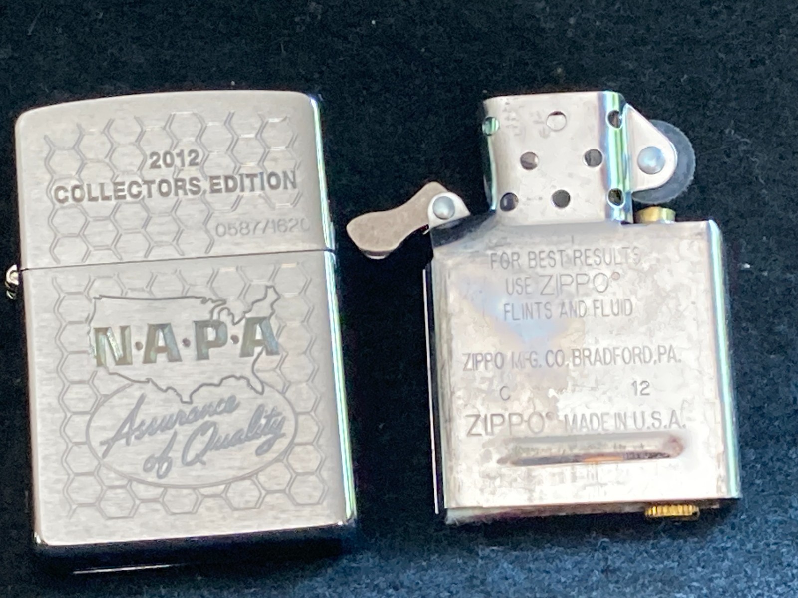 2012 Collectors Edition NAPA Zippo Lighter NAPA Auto Parts NEW W/BOX