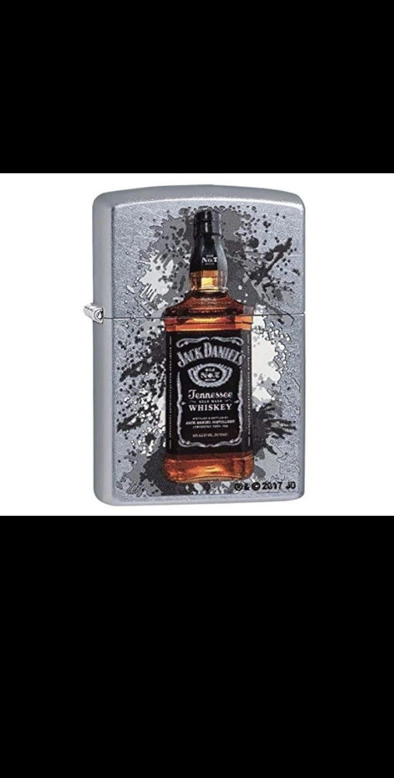 New Genuine Zippo Jack Daniels Design Windproof Liquid Fuel Lighter 207