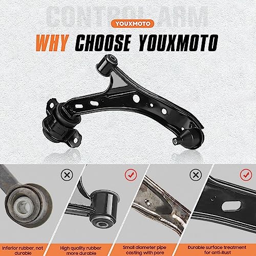 2PCS Front Lower Control Arms with Ball Joint Assembly Suspension Kits Fit for