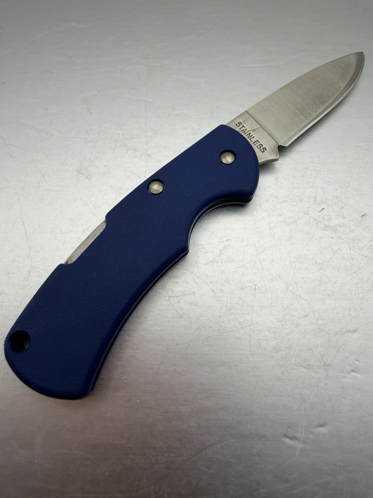 Vintage White Tool Corporation Advertising Stainless Zippo Pocket Knife NEW B53
