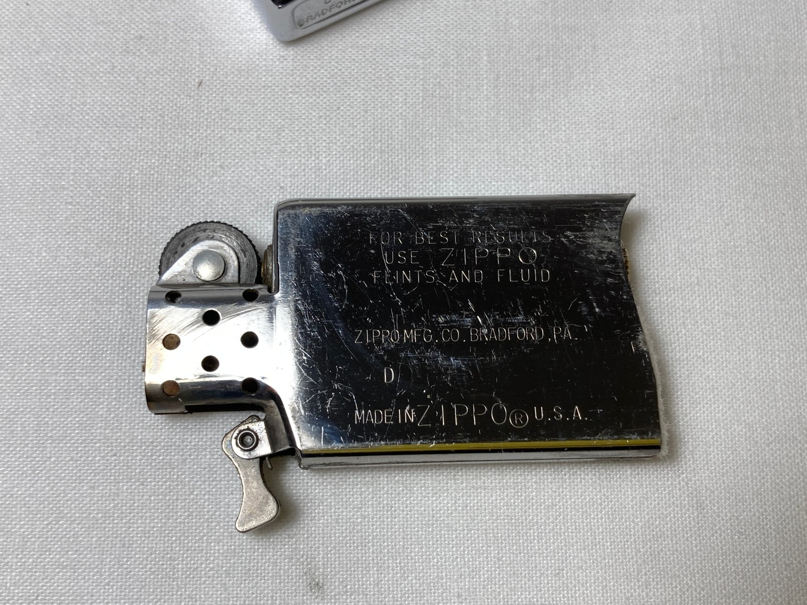 Vtg Advertising Zippo Slim Ebenezer Oil Co. Wellsville NY 75th Anniversary 1991