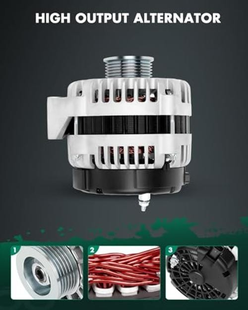 Alternator Fit for Chevy for Chevrolet for GMC Truck, for 145A 8302 Alternator
