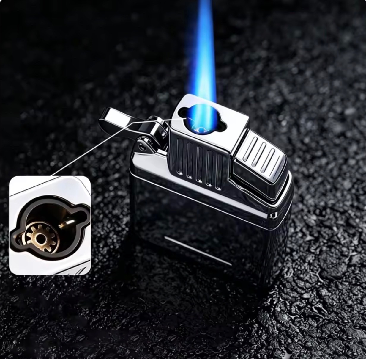 2-in-1 Jet Torch & Soft Flame Refillable Butane Lighter Insert For ZIPPO