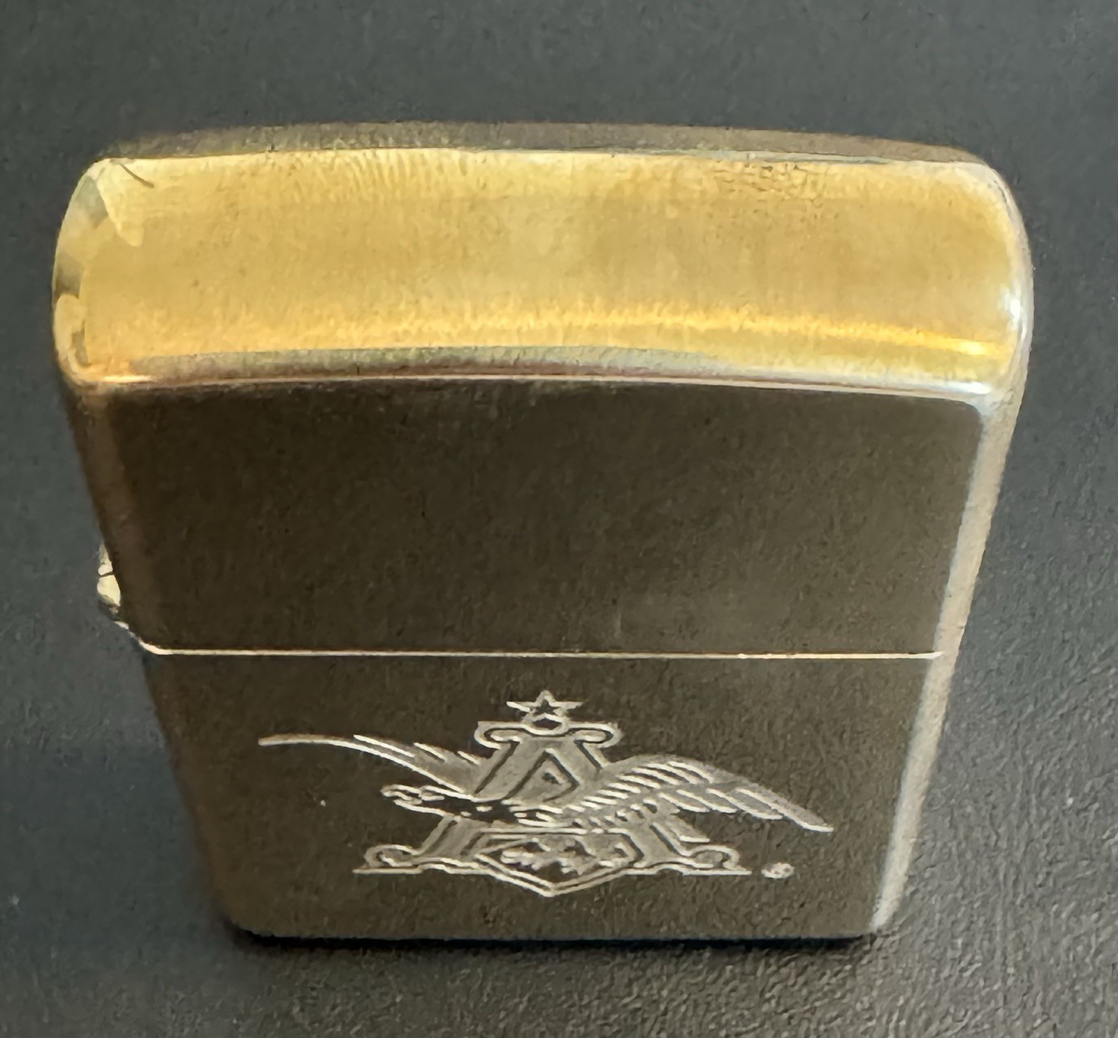 Zippo Solid Brass Anheuser-Busch Eagle Logo Lighter 1993 New in Box Unfired