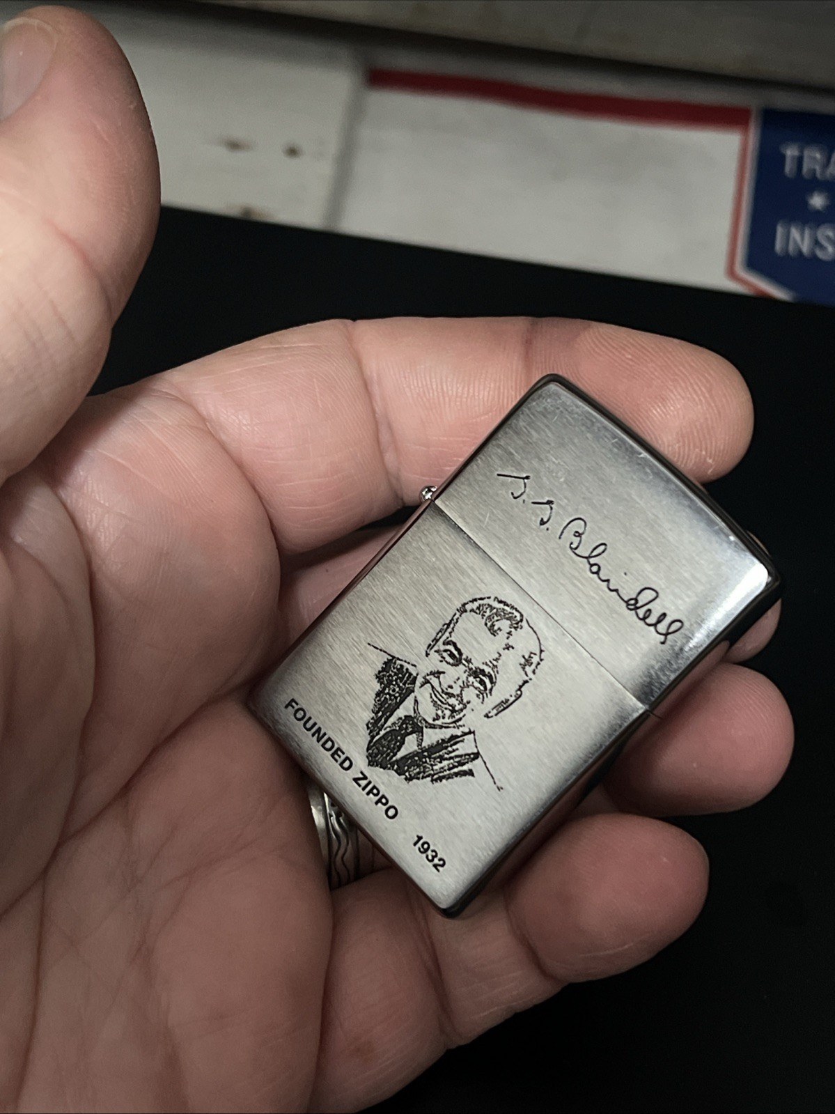 Zippo Lighter Sealed- GEORGE BLAISDELL – FOUNDED ZIPPO – Zippo Lighter 2015