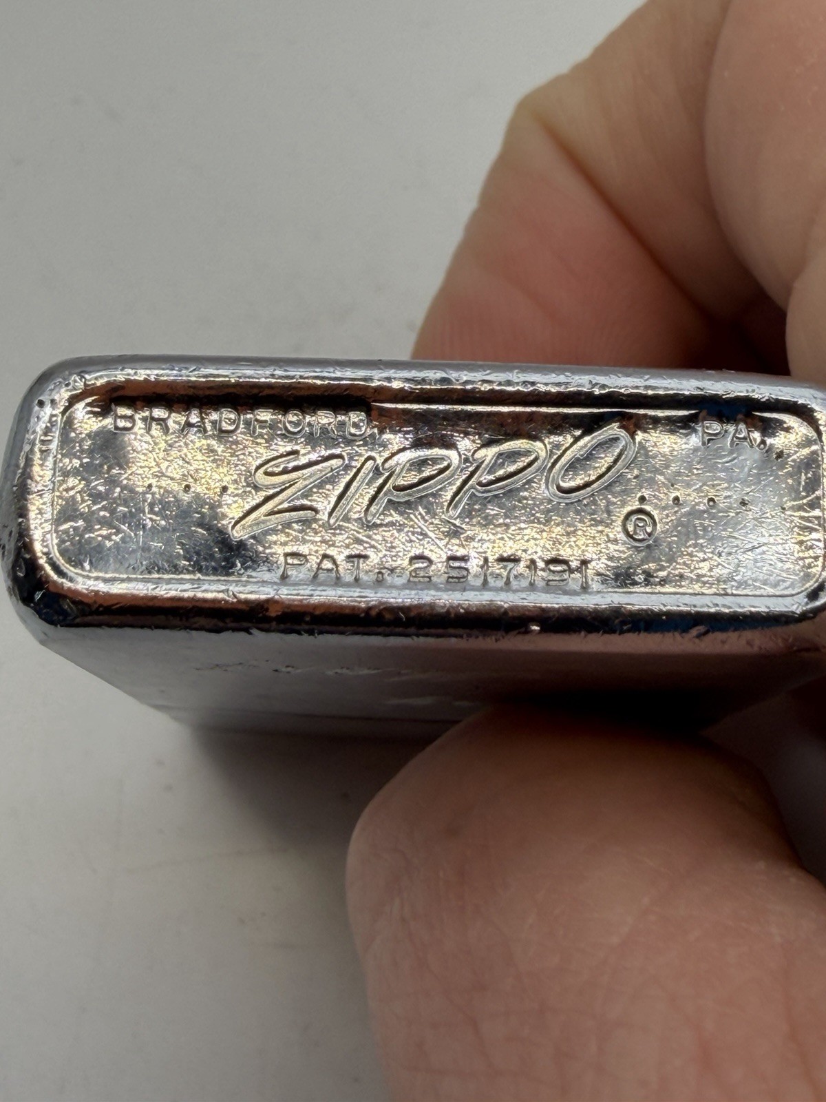 Vintage 1960 US Navy Sailor Mouse Chrome Zippo Lighter W/ Casual Men’s Watch