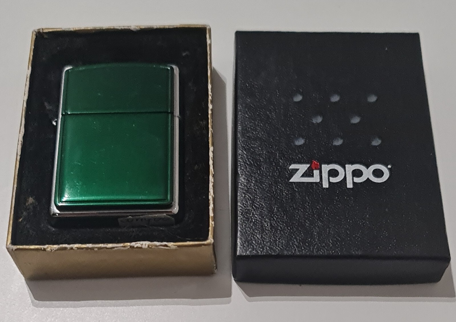 ZIPPO GREEN ANODIZED ALUMINUM – 01 – NEW – VERY RARE !!!