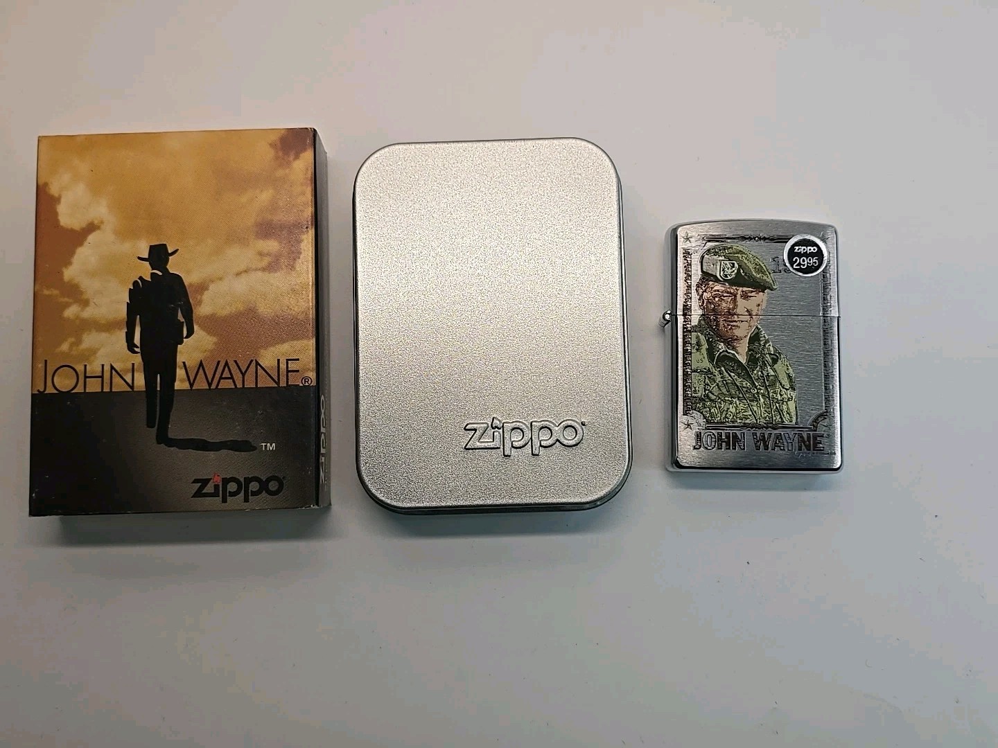 2007 John Wayne 1968 Zippo Lighter Unfired