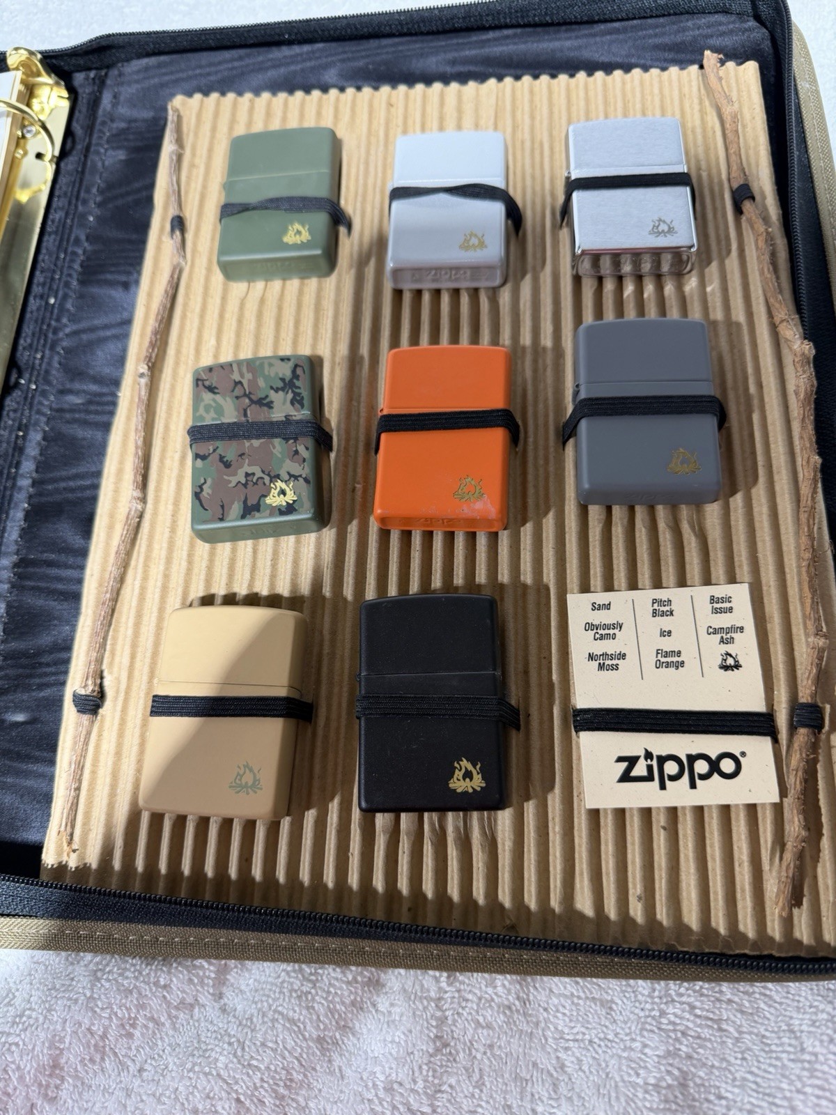 Vintage 1998 Campfire Outdoor Series Salesman Sample Zippo Lighter New