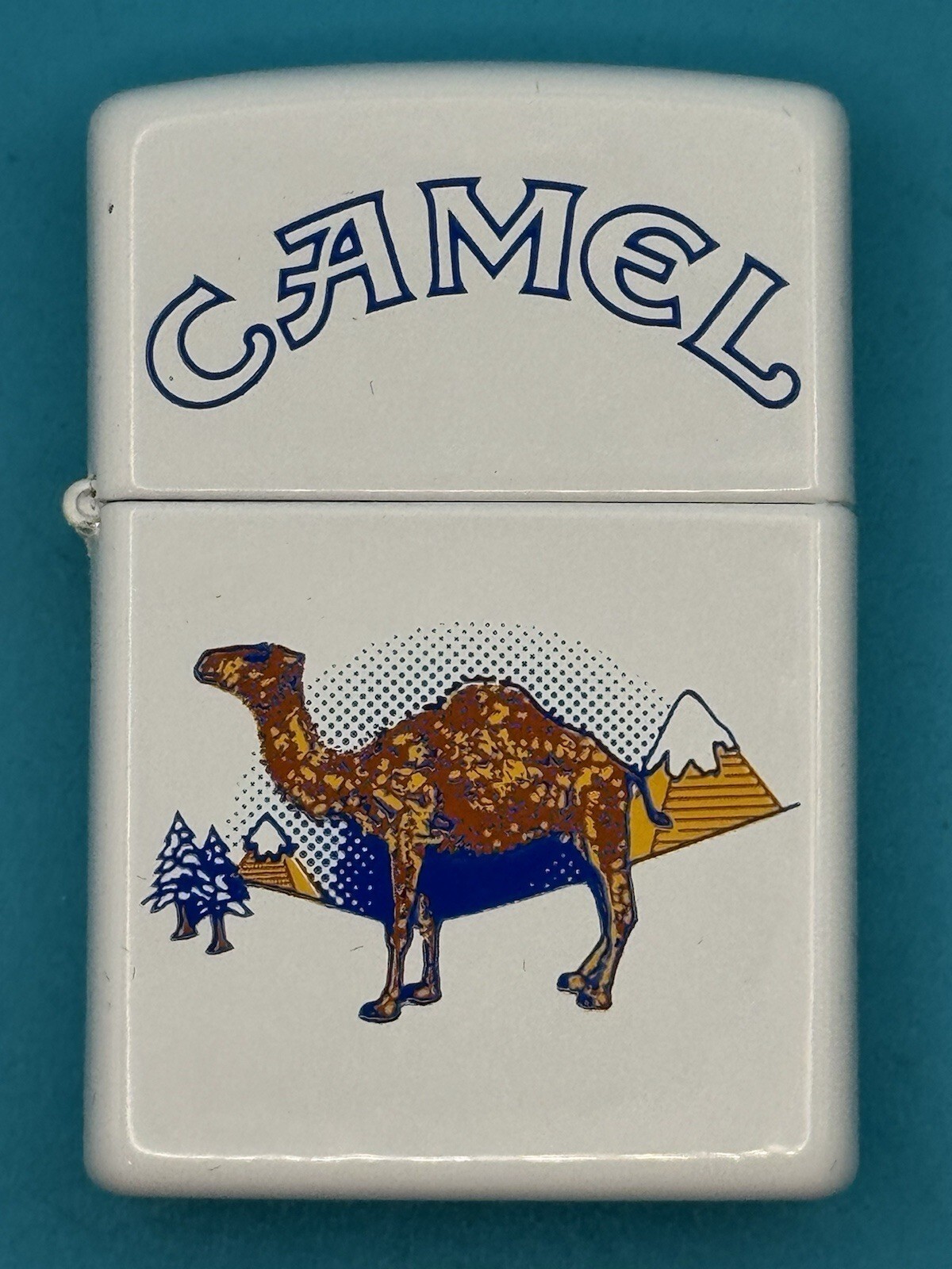 Limited Vintage 1996 Camel Christmas Holiday White Zippo Lighter NEW Rare B48