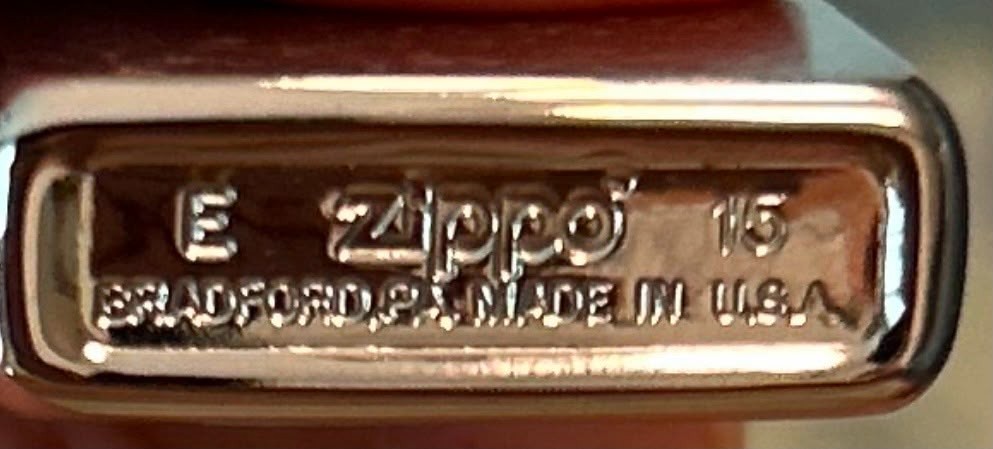 Zippo Slim 1600 Brushed Chrome Windproof Lighter Collectible Made USA E15 Empty