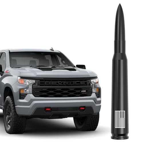 American Flag 50 Cal Bullet Antenna – Anti 5.5 inch American Flag Black Style