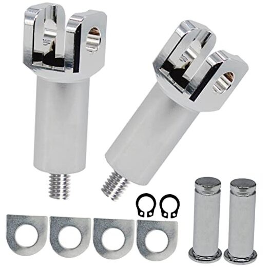 Passenger Foot Peg Supports Mounts Clevis Kit Compatible With Harley chrome