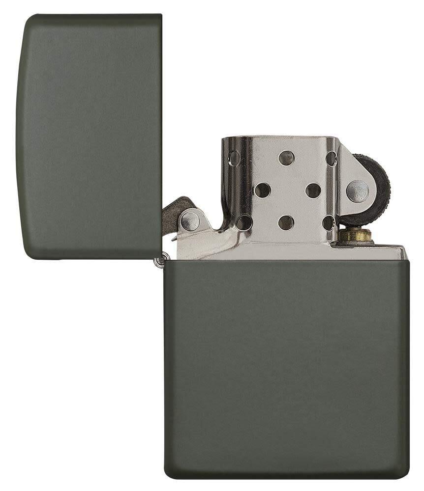 Zippo Windproof Lighter Green Matte Genuine Refillable Lifetime Guarantee