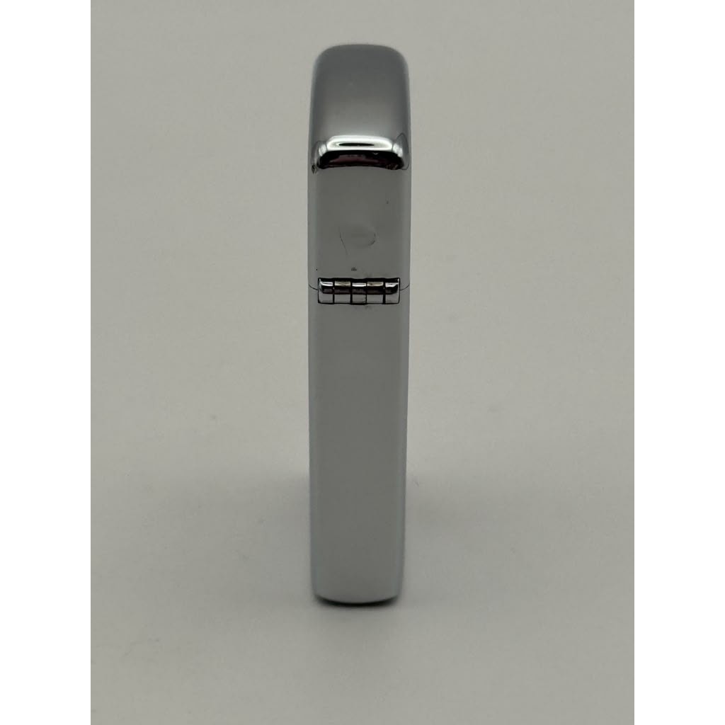 Vintage Zippo Slim No 1610 High Polish Chrome Lighter Open Box