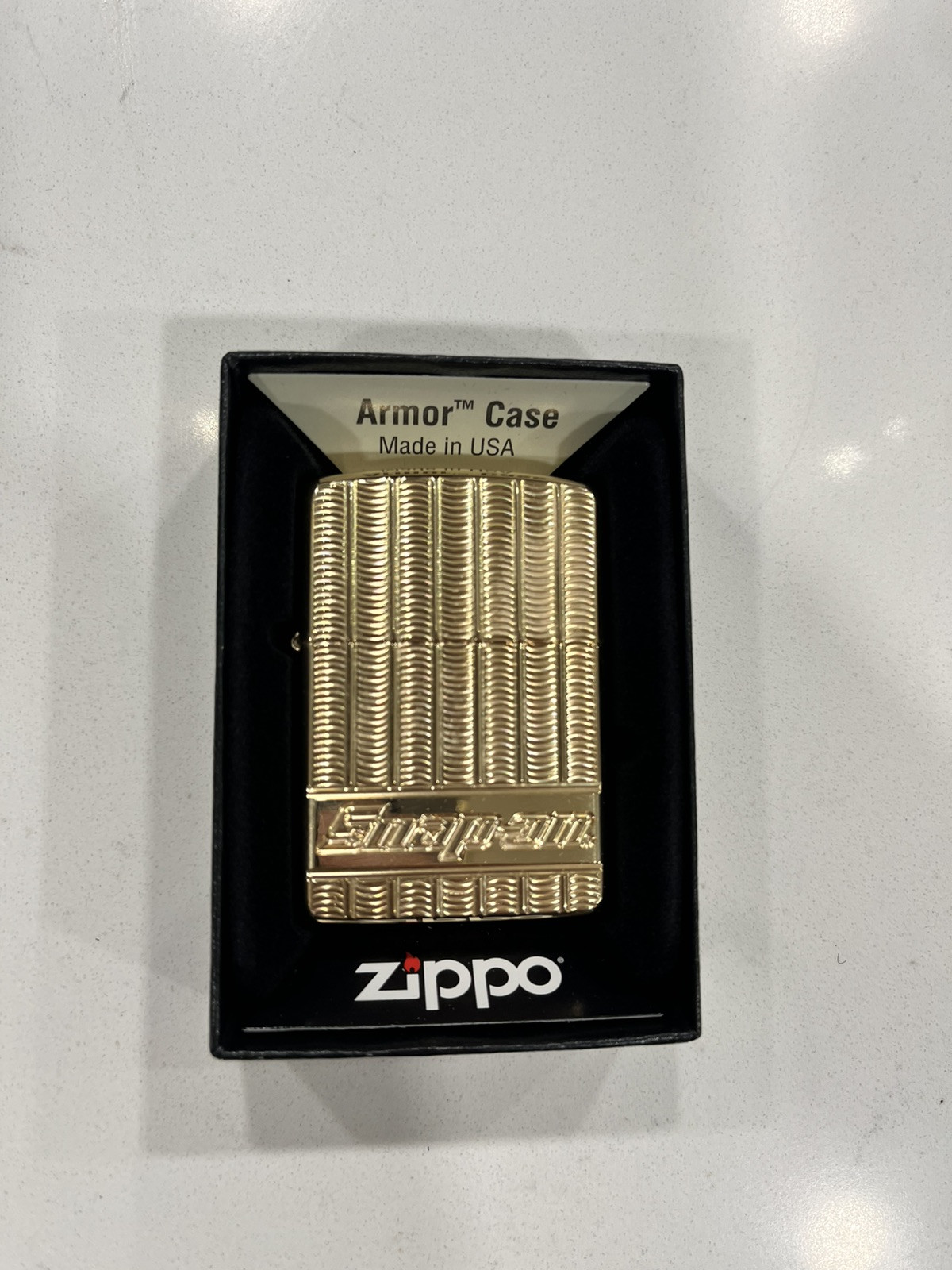 2024 Zippo Snap-On Gold tone Deep Carved