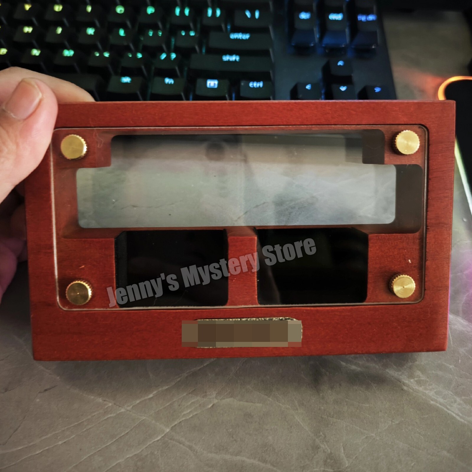 2 Slot Cherrywood Lighter Collection Display Case for Zippo Lighters