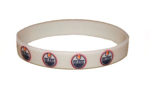 Edmonton Oilers NHL Hockey Logo Silicone Bracelet… 1 Cm in Height & 6 1/2 Cm i