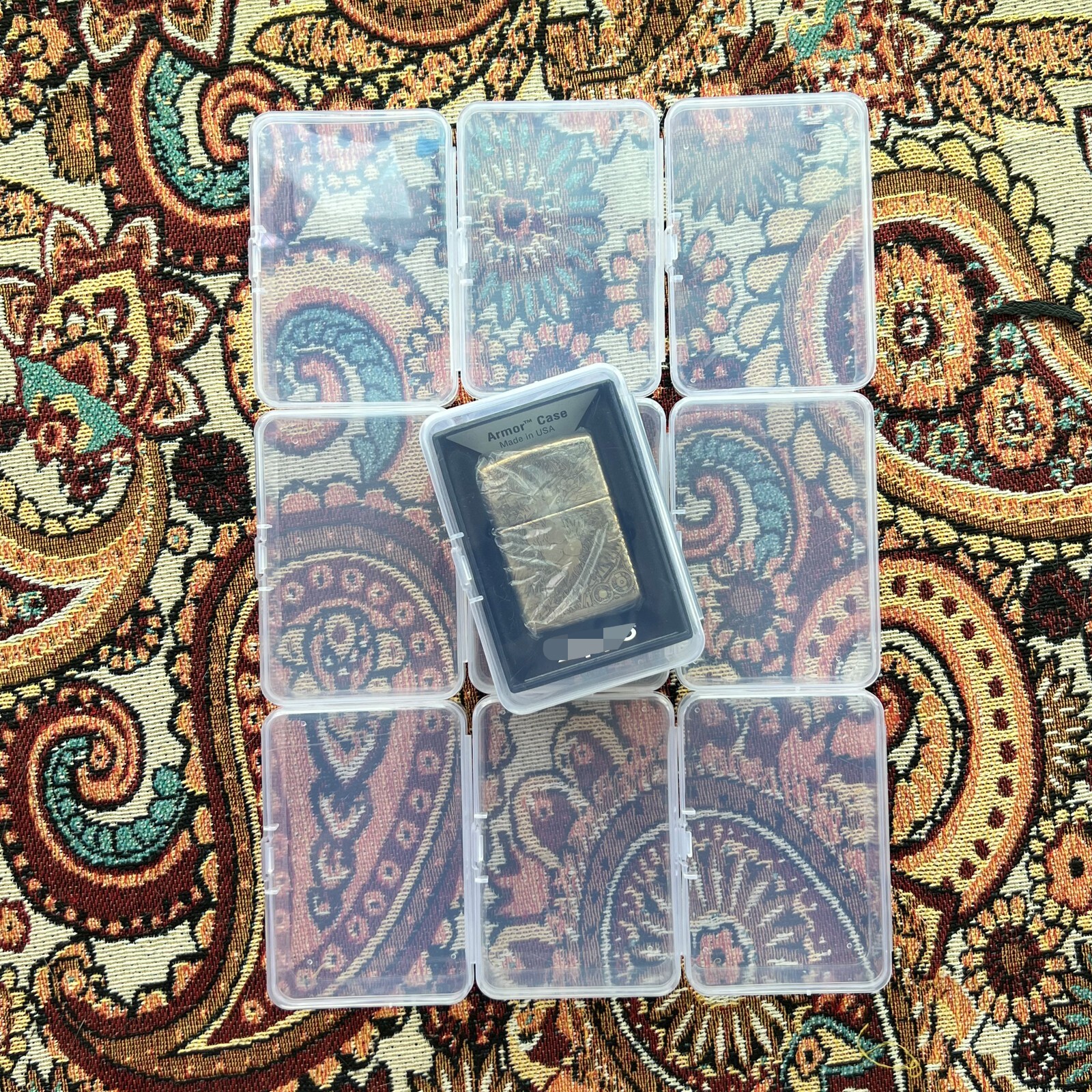 10pcs/ Durable Plastic Storage Boxes for Zippo Lighters Collection Protection