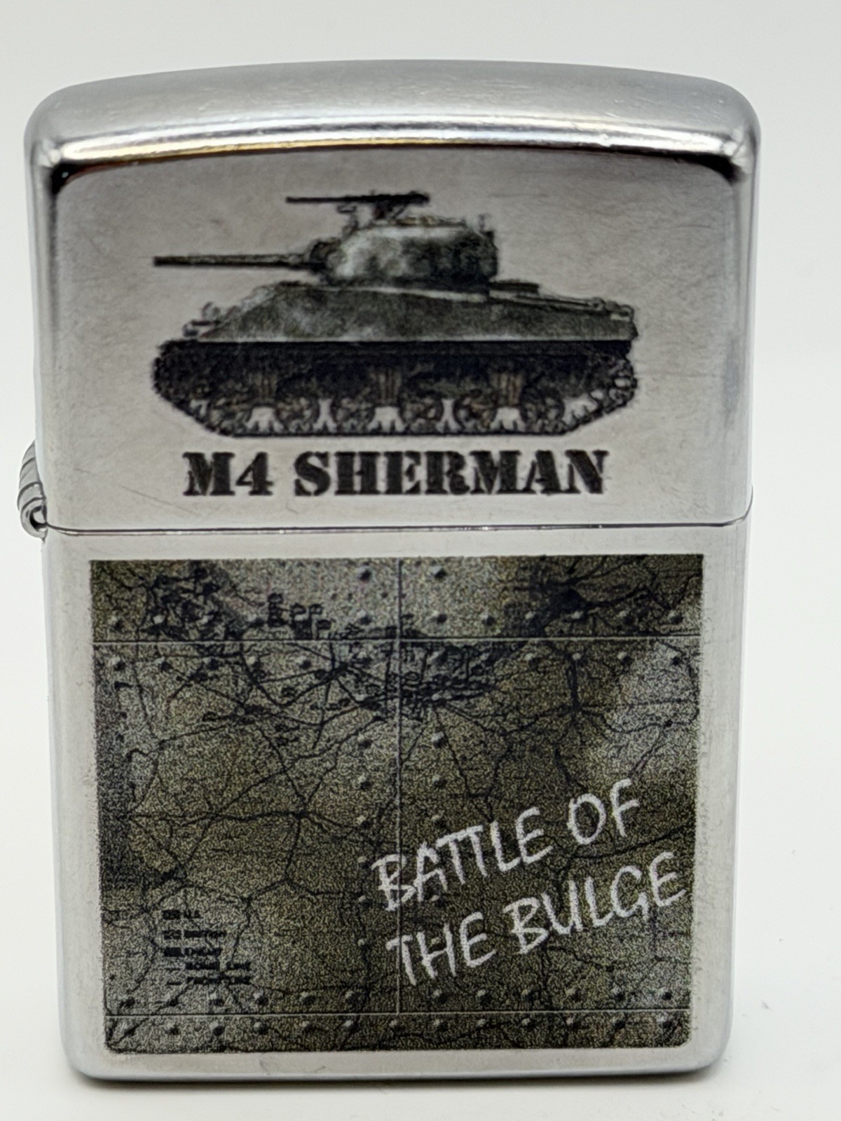 2024 M4 Sherman Military Tank Battle Of The Bulge Chrome Zippo Lighter New