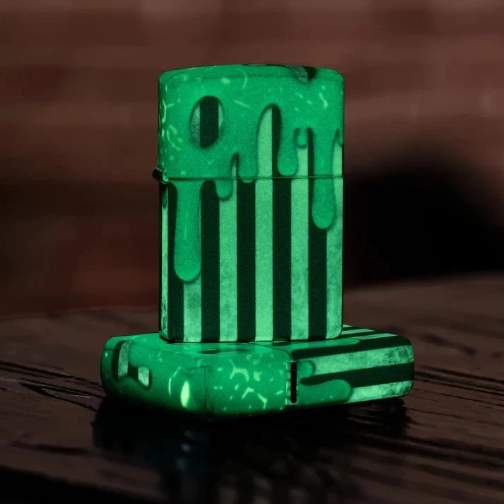 Cool Glow In The Dark 540 Slime Zippo Lighter