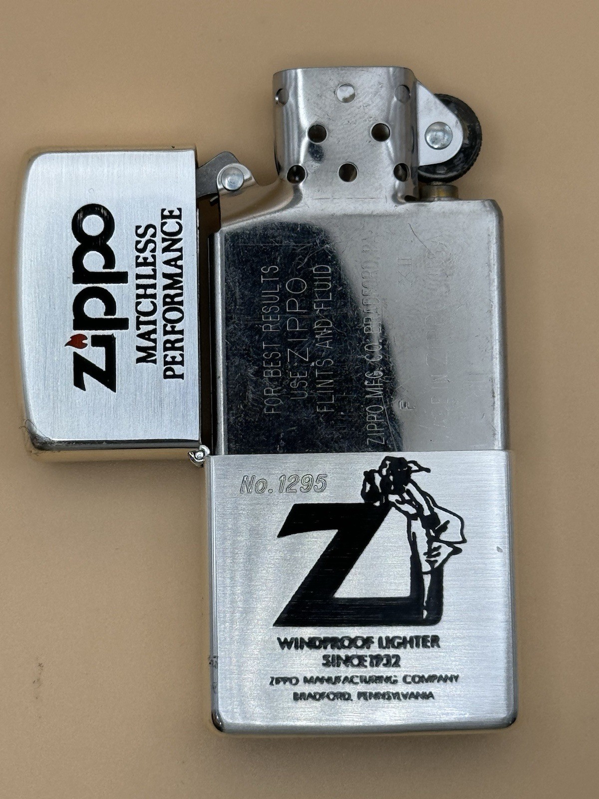 Limited Rare Vintage 1996 Windy Girl Music Box Japan Zippo Lighter New # 1295