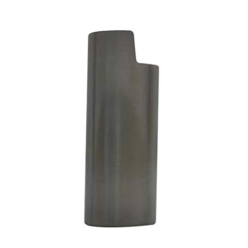Vintage Metal Lighter Case Cover Holder for BIC Mini Lighter J5 Dark Gray