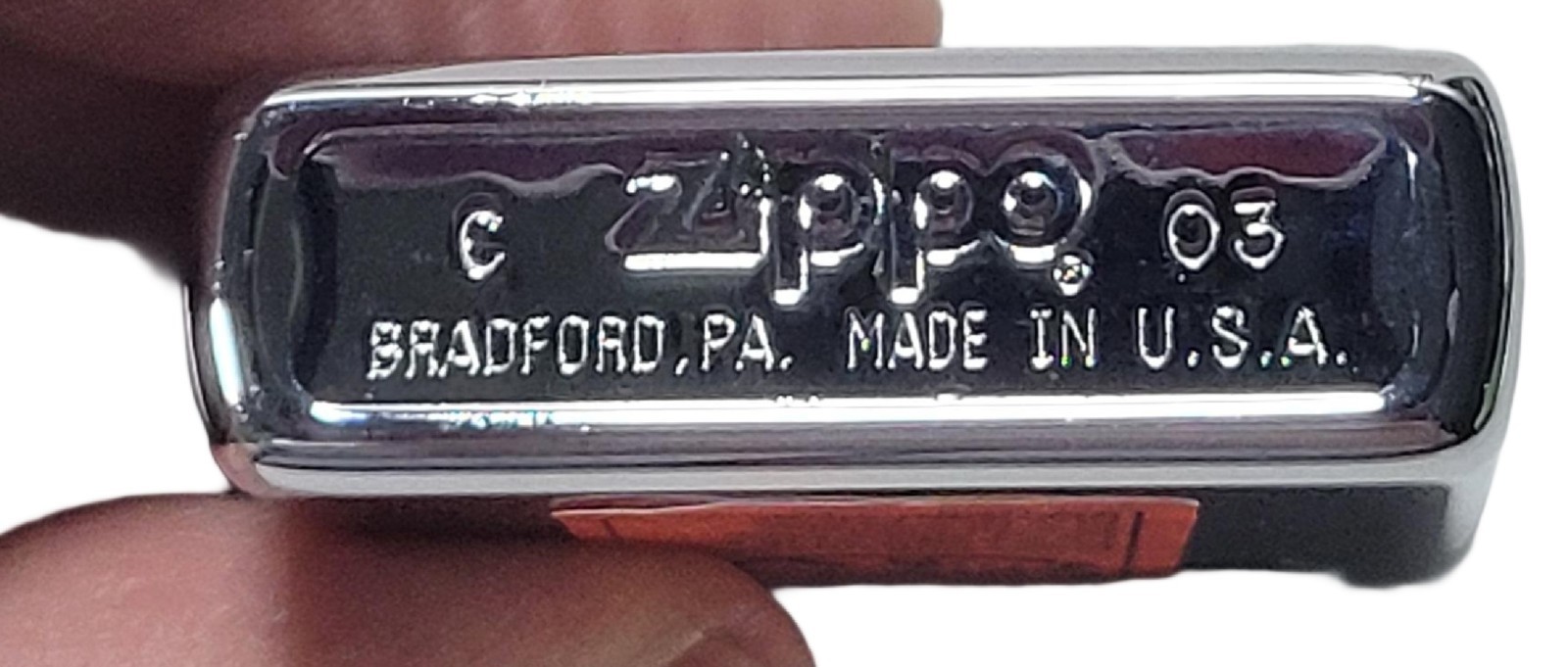 ZIPPO FROSTED ETCH Lighter ELEVATOR SHAFT 2003 Unfired New