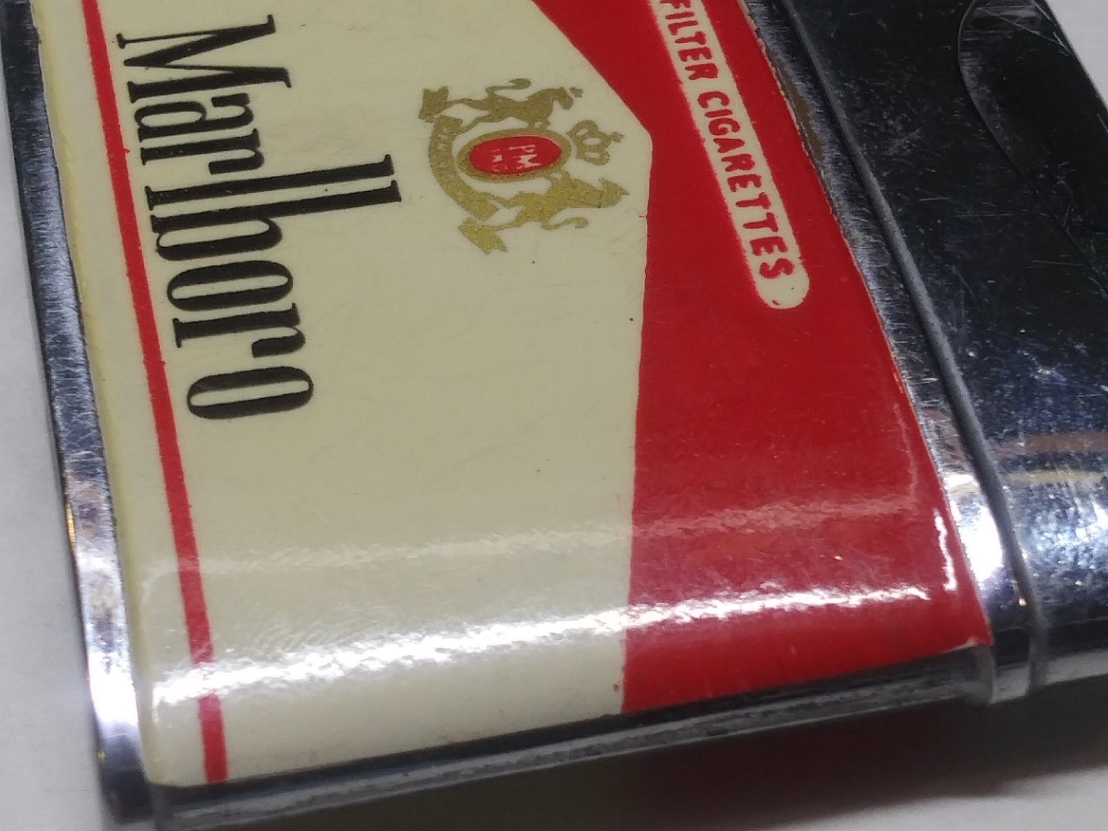 Vintage Rolex Japan Super Automatic Deluxe Marlboro Cigarette Lighter Red Roof