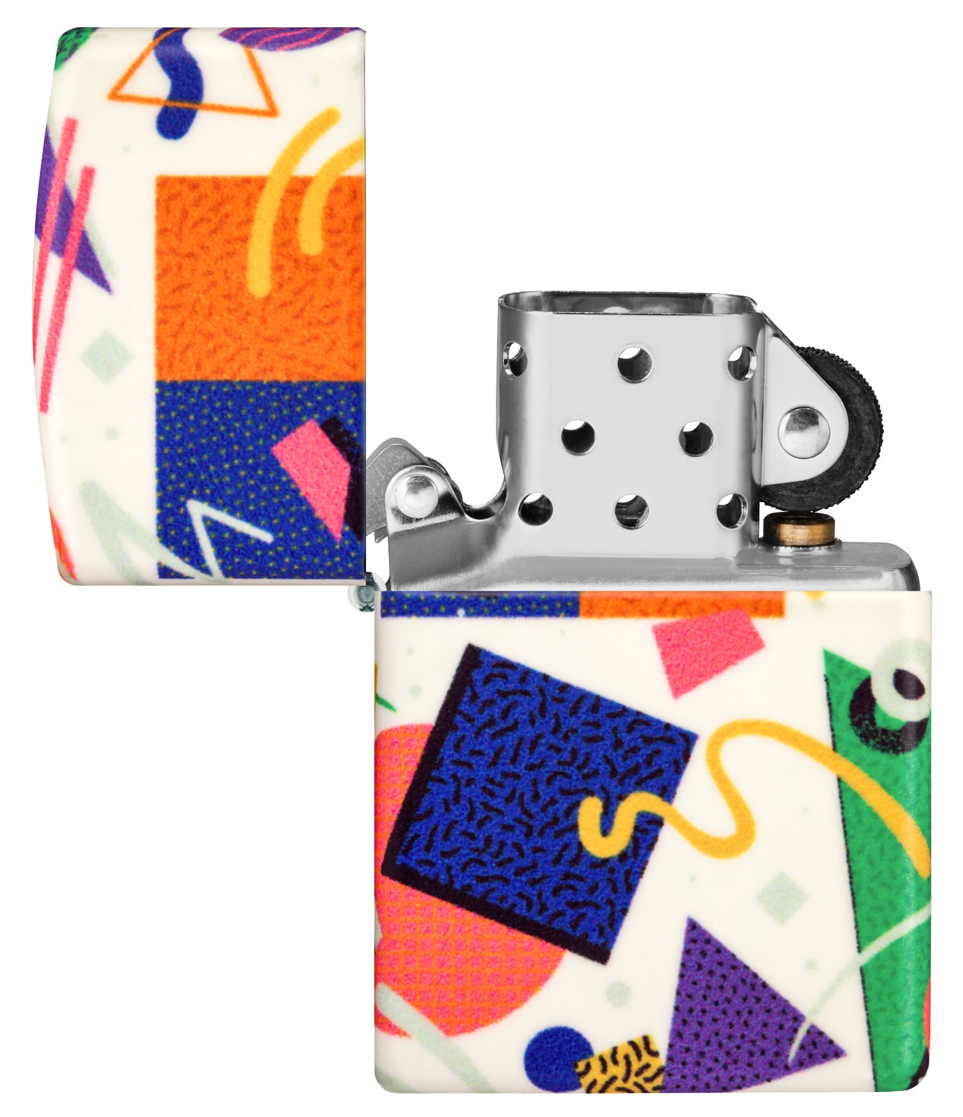 Zippo Throwback Pattern Design Glow in the Dark Windproof Pocket Lighter, 46286