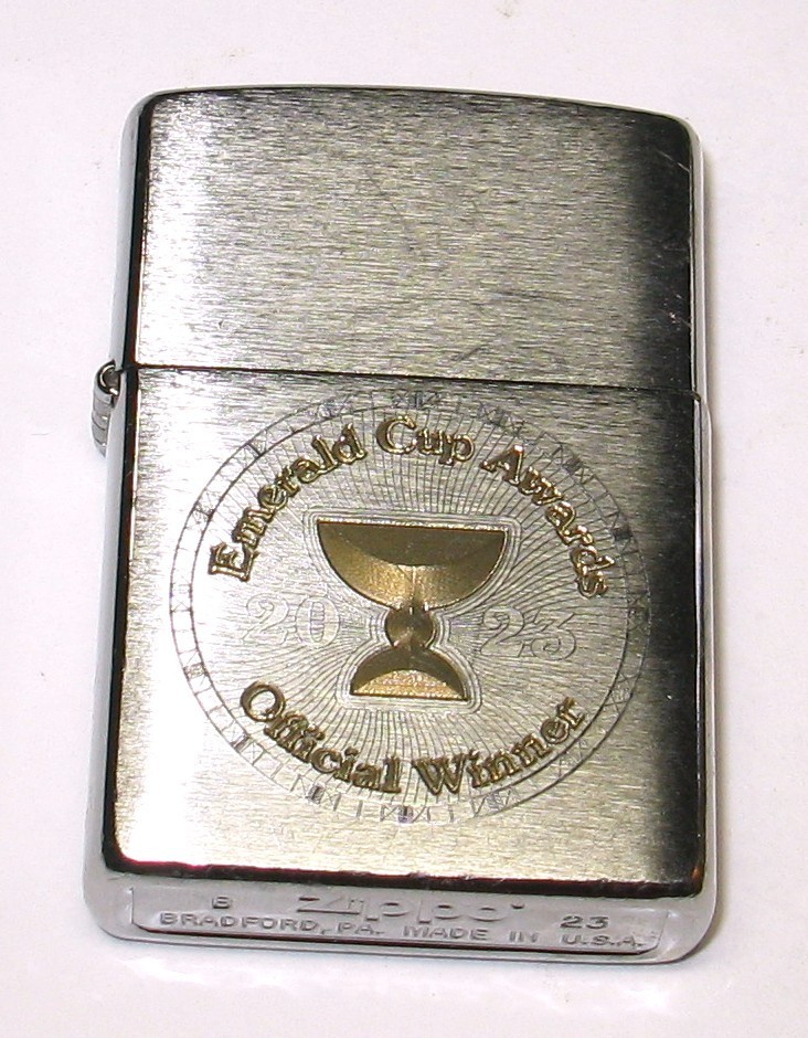 Zippo Lighter Advertising, 2023 Emerald Cup Award, Cannabis Club, Winner Award