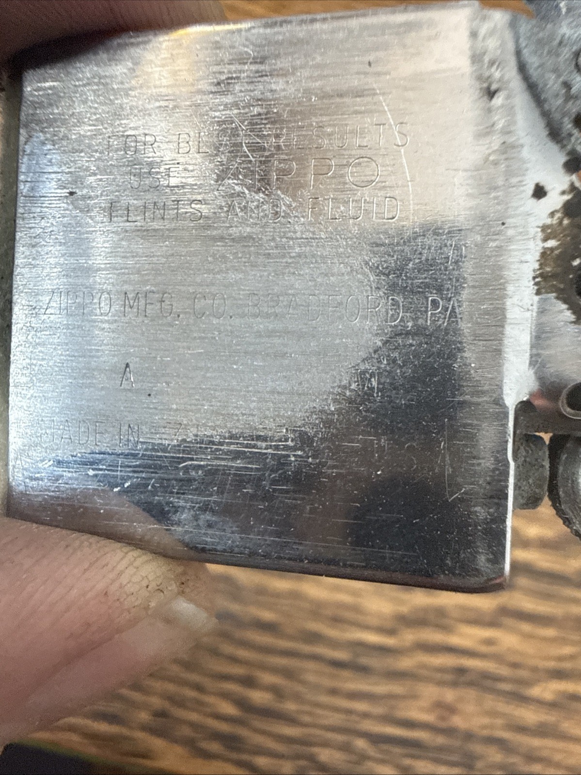 Vintage Zippo Windproof Lighter High Polish Chrome Jan 1990