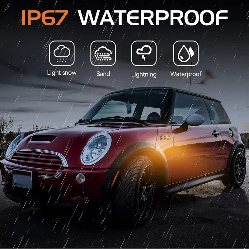 For Mini Cooper R50 R53 2002-2006 Dynamic LED Turn Signal Side Marker Light For