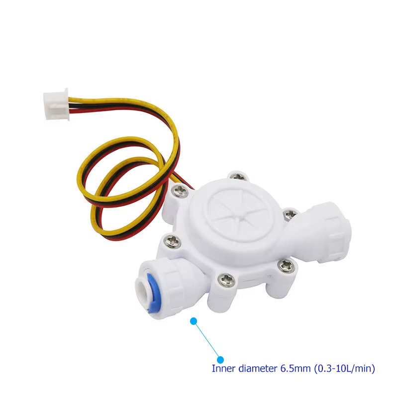 1/4″ Quick Connect Water Flow Sensor Switch 3/8″ Micro Hall Flowmeter Flow Count