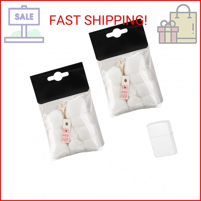 Cotton Compatible with Zippo Lighter,2 Pack,Replacement Parts Comaptible with Zi