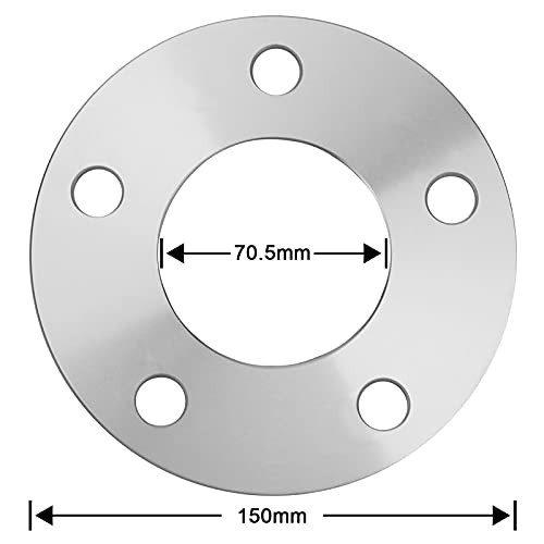 5mm(3/16″) Wheel Spacers Fit 5×4.5/5×114.3mm Hub Bore 70.5mm Wheel Studs 2 PCS