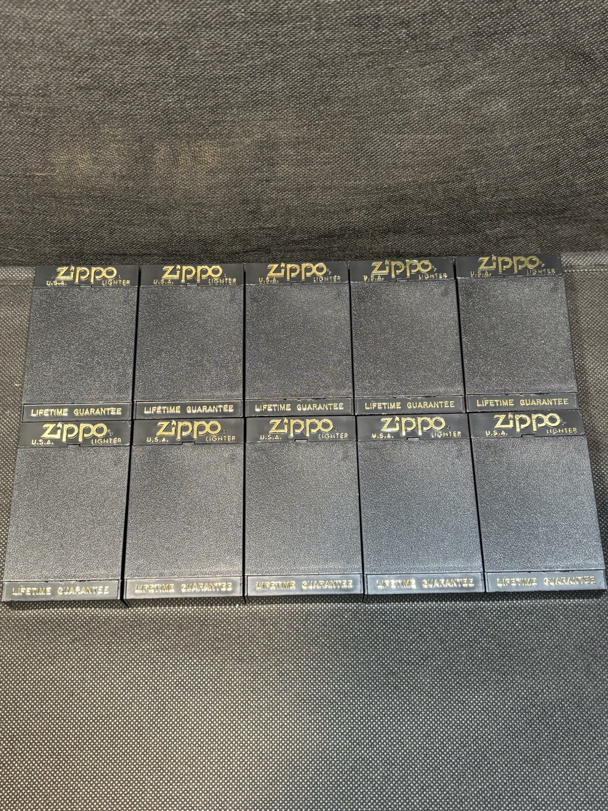 LOT OF 10 SET PLASTIC ZIPPO LIGHTER EMPTY BOX , BOX ONLY