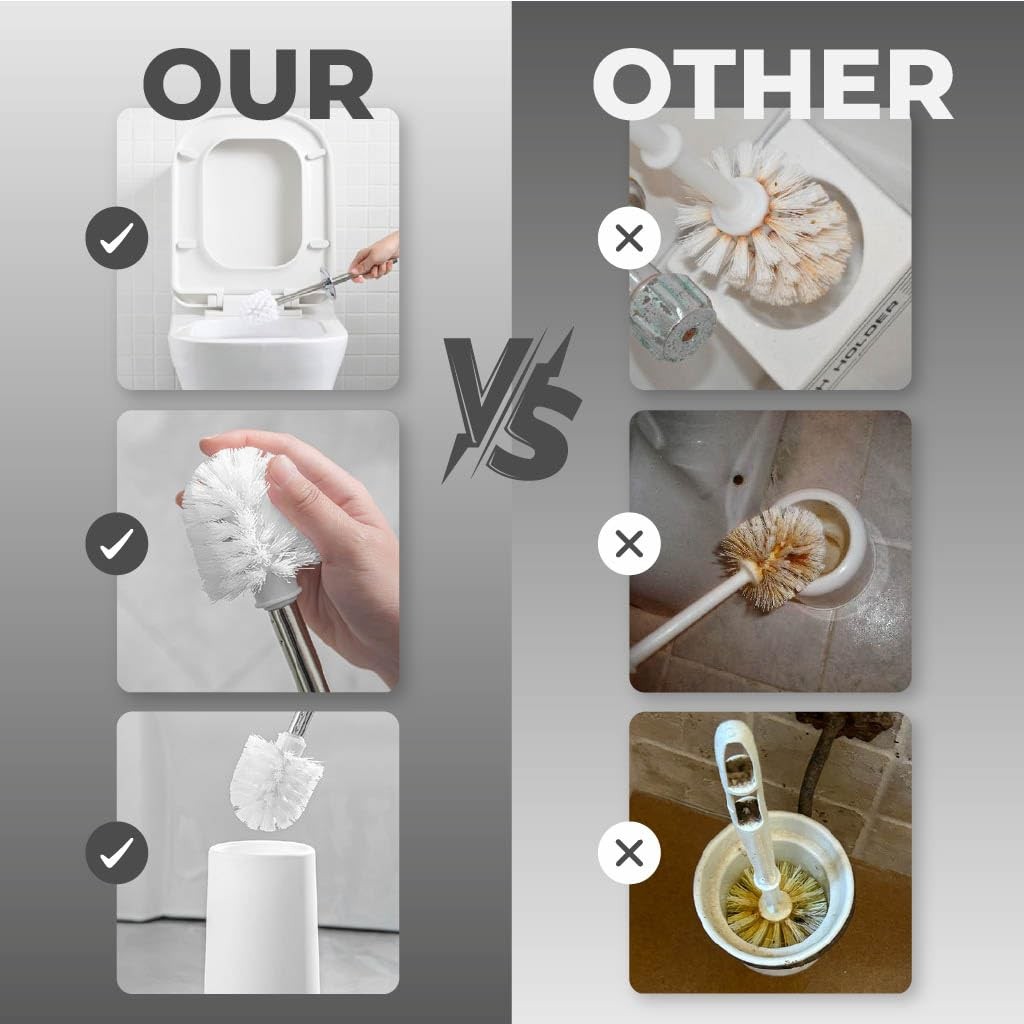 Toilet Brush Premium Loo Brush And Set For Elegant Bathrooms Durable And
