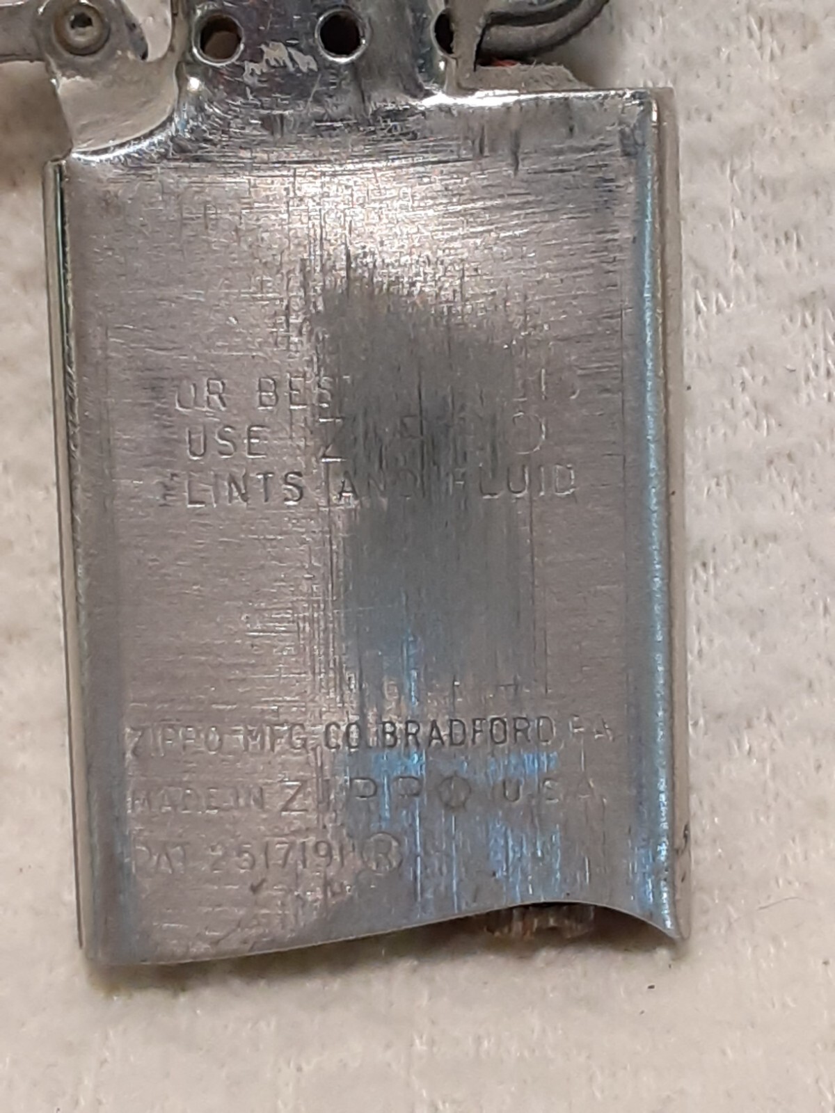1959 ZIPPO SLIM LIGHTER GENERAL ELECTRIC