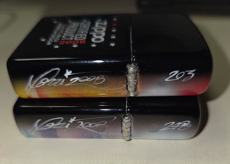 Rare Zippo 2008 Claudio Mazzi Limited Ed Set 203/248 Airbrushed Excellent Cond
