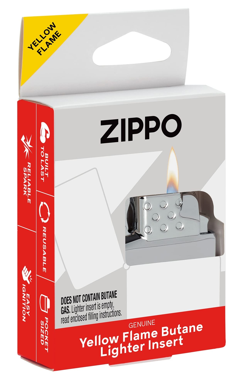 Yellow Flame Insert for Zippo Lighter Refillable Butane Mechanic Reliable Flame