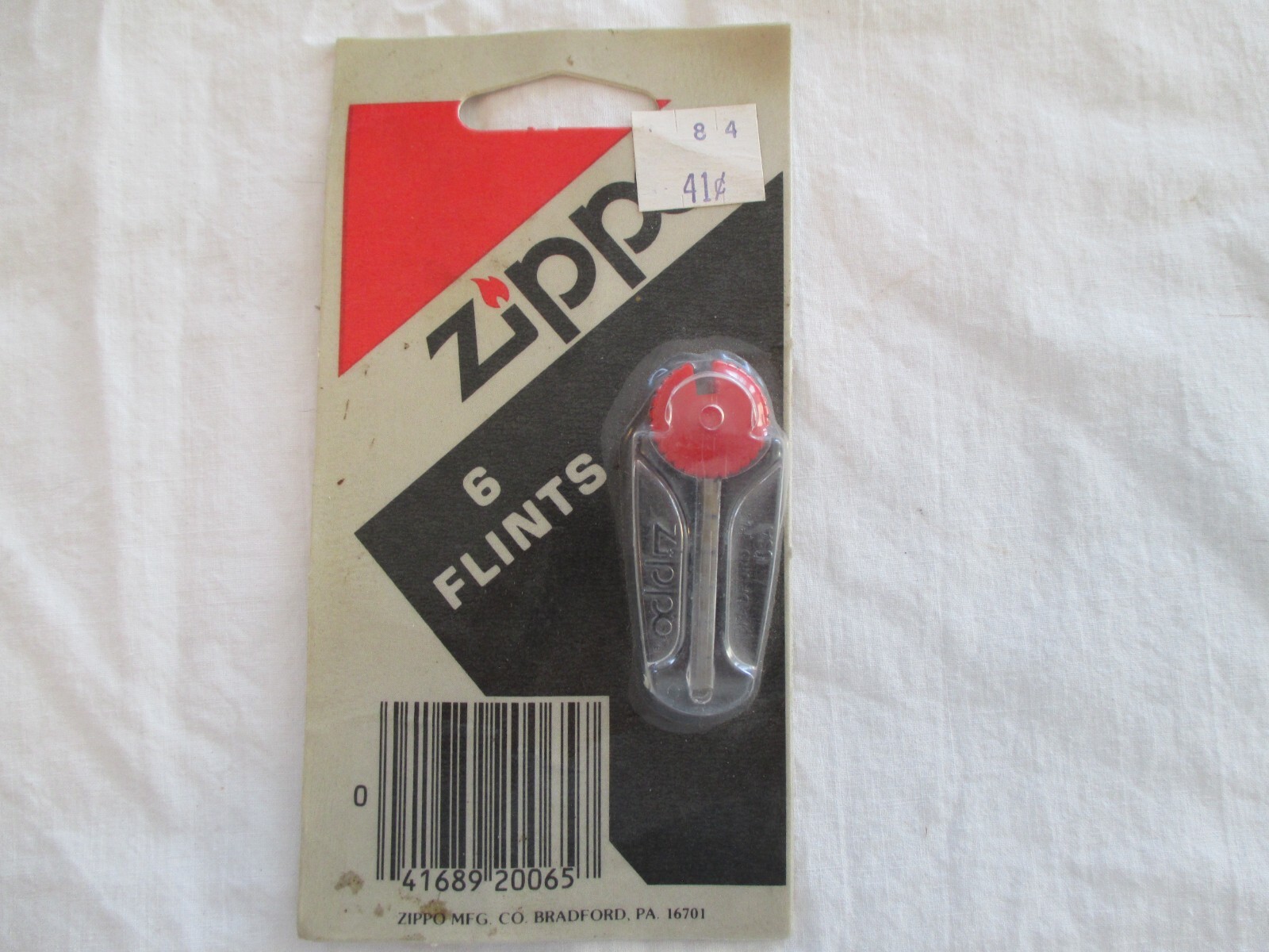 Vintage Zippo Lighter Flints In Rolling Dispenser, In Package Never Used!
