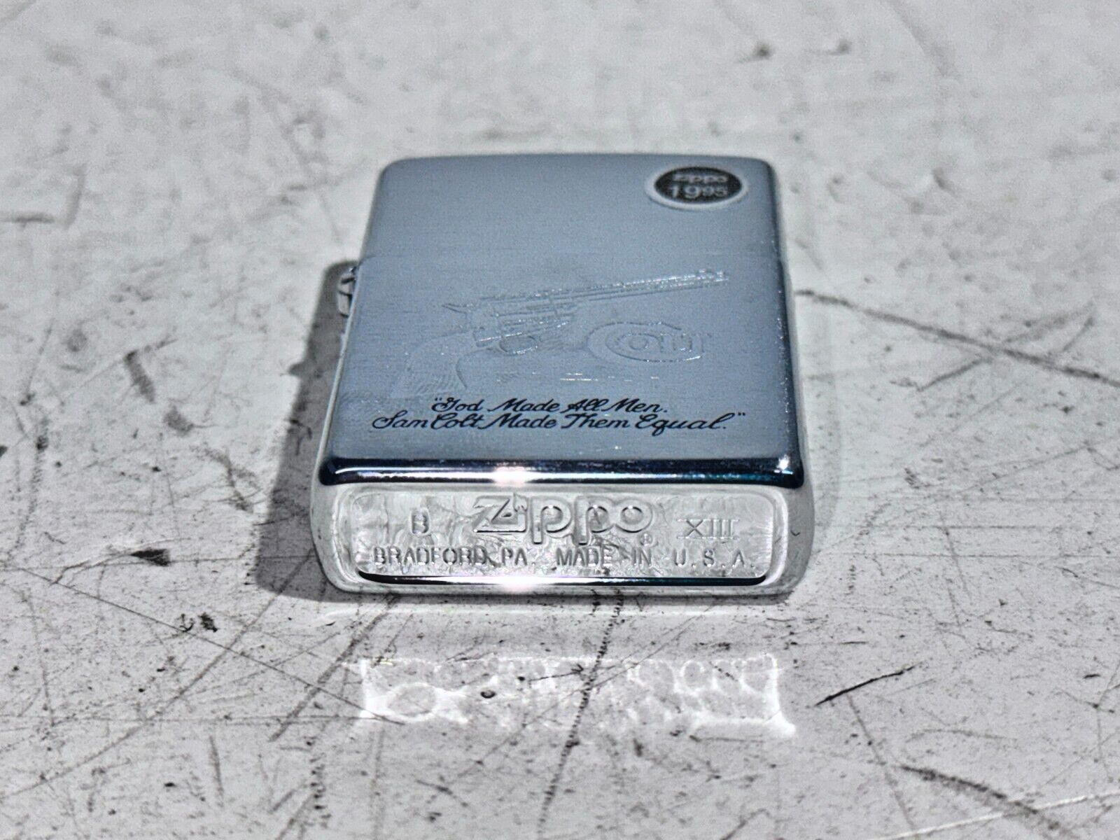 Zippo 487 Sam Colt Gun Slogan Lighter – New Unfired